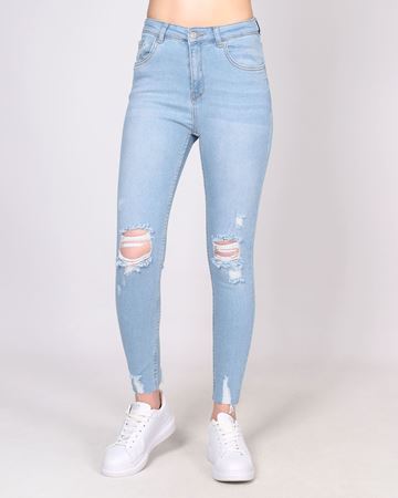 Mavi Paça Lazerli Skinny Jean PNT879