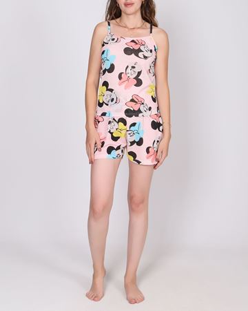 Pudra Şortlu Pijama Takımı PJM2060