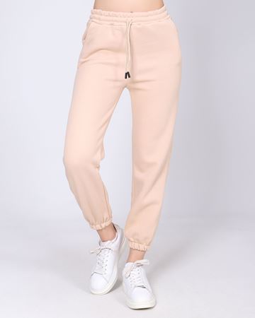 Bej Üç İplik Şardonlu Eşofman Altı TKM2701