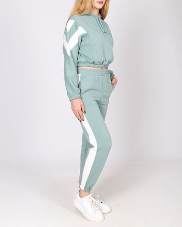 Mint Yeşili Üç İplik Şardonlu Eşofman Takımı TKM2707