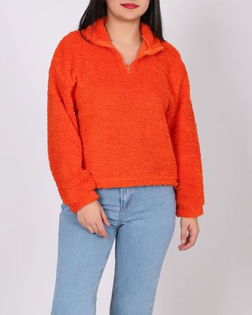 Turuncu Peluş Sweat SWT1062