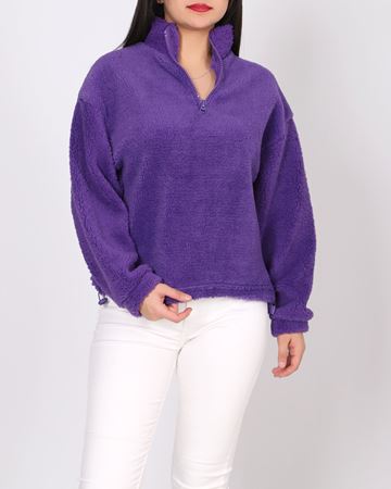 Mor Peluş Sweat SWT1065