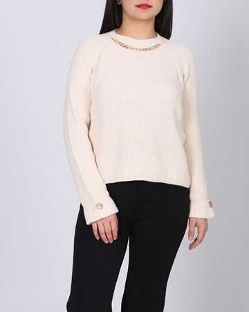 Krem Zincir Detay Kazak KZK653