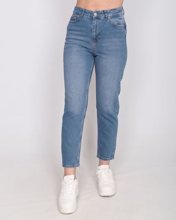 Mavi Likralı Mom Jean PNT922