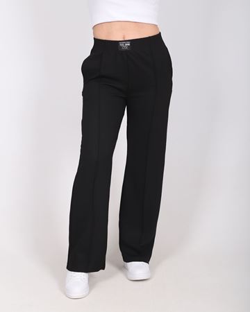 Siyah Beli Lastikli Çimalı Pantolon PNT926