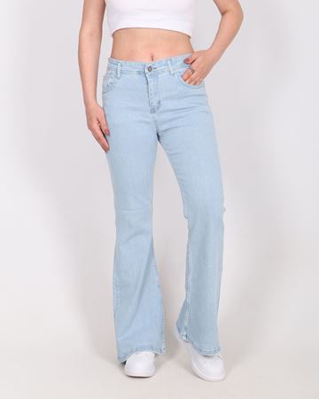 Açık Mavi İspanyol Paça Likralı PNT928