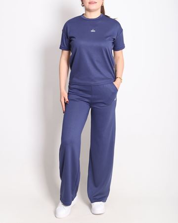 Alo Yazılı Oysho Kumaş Lacivert Takım TKM2740