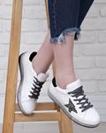 Beyaz Simli Yıldızlı Spor Ayakkabı AYK219