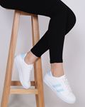 Beyaz Bebe Mavisi Şeritli Spor Ayakkabı AYK258