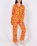 Kırmızı Düğmeli Pijama Takımı PJM1820
