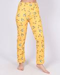Sarı Dijital Baskılı Pijama Altı PJM1828