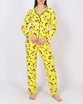 Sarı Süet Pijama Takımı PJM1846