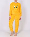 Sarı Nakışlı Welsoft Pijama Takımı PJM1859